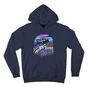 Gone Fishing Marlin Boat Tall Hoodie