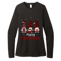 Gnome Family Merry Christmas Red Plaid Xmas Womens CVC Long Sleeve Shirt