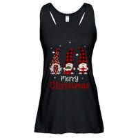 Gnome Family Merry Christmas Red Plaid Xmas Ladies Essential Flowy Tank