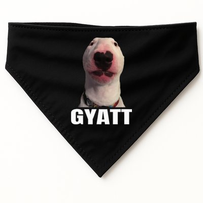 Gyatt Funny Meme Damn Trend Reaction Cringe Gyatt USA-Made Doggie Bandana