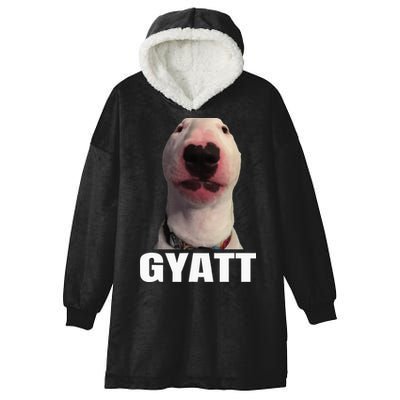 Gyatt Funny Meme Damn Trend Reaction Cringe Gyatt Hooded Wearable Blanket