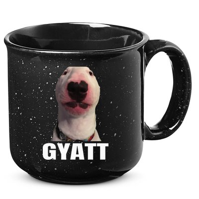 Gyatt Funny Meme Damn Trend Reaction Cringe Gyatt 15oz Campfire Ceramic Mug