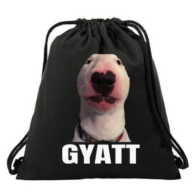 Gyatt Funny Meme Damn Trend Reaction Cringe Gyatt Drawstring Bag