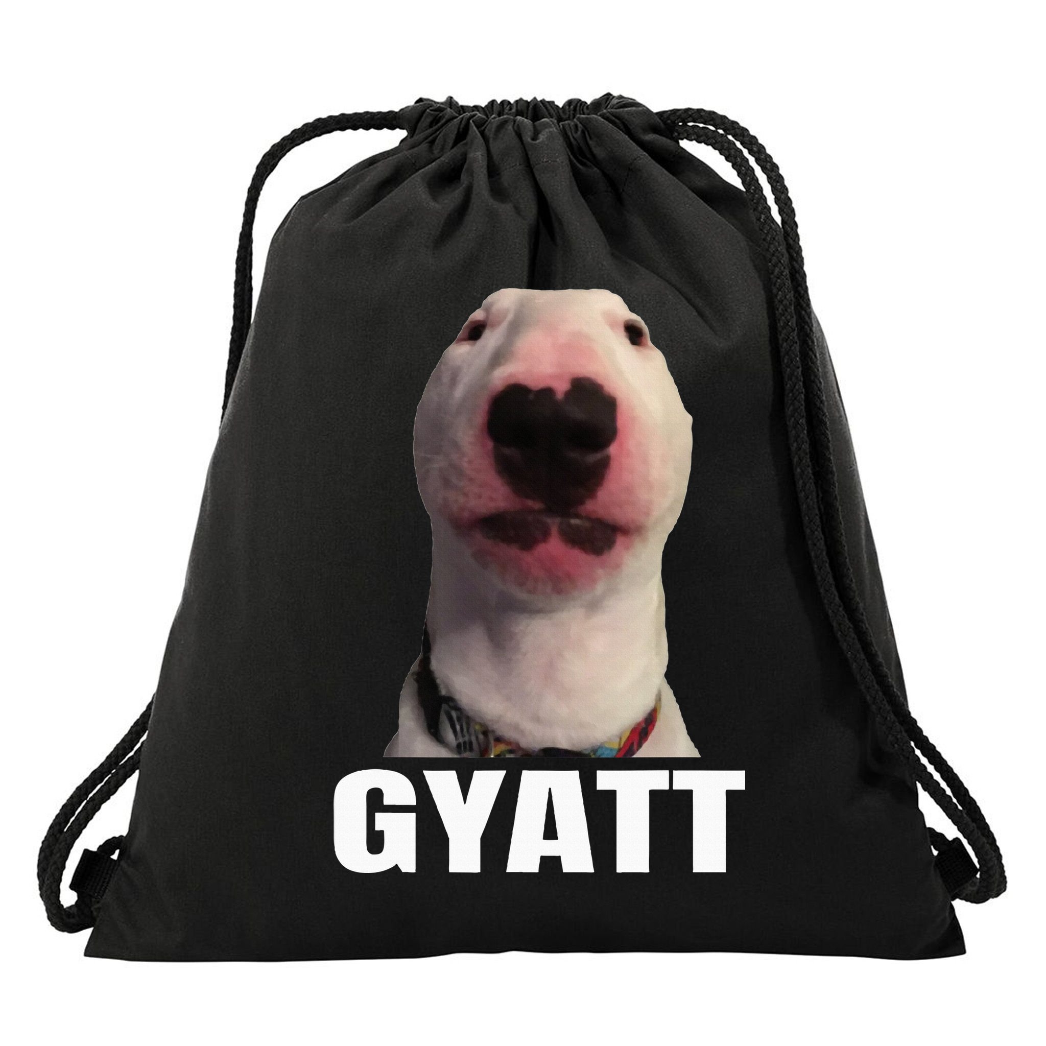 Gyatt Funny Meme Damn Trend Reaction Cringe Gyatt Drawstring Bag