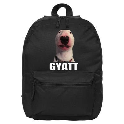 Gyatt Funny Meme Damn Trend Reaction Cringe Gyatt 16 in Basic Backpack
