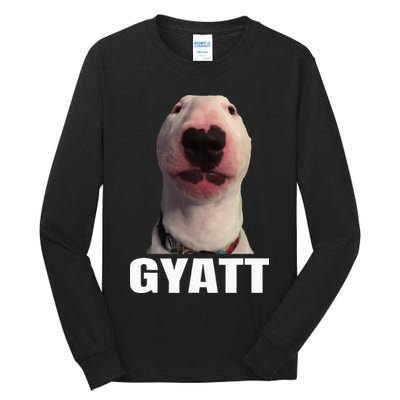 Gyatt Funny Meme Damn Trend Reaction Cringe Gyatt Tall Long Sleeve T-Shirt