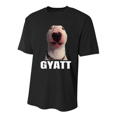 Gyatt Funny Meme Damn Trend Reaction Cringe Gyatt Youth Performance Sprint T-Shirt