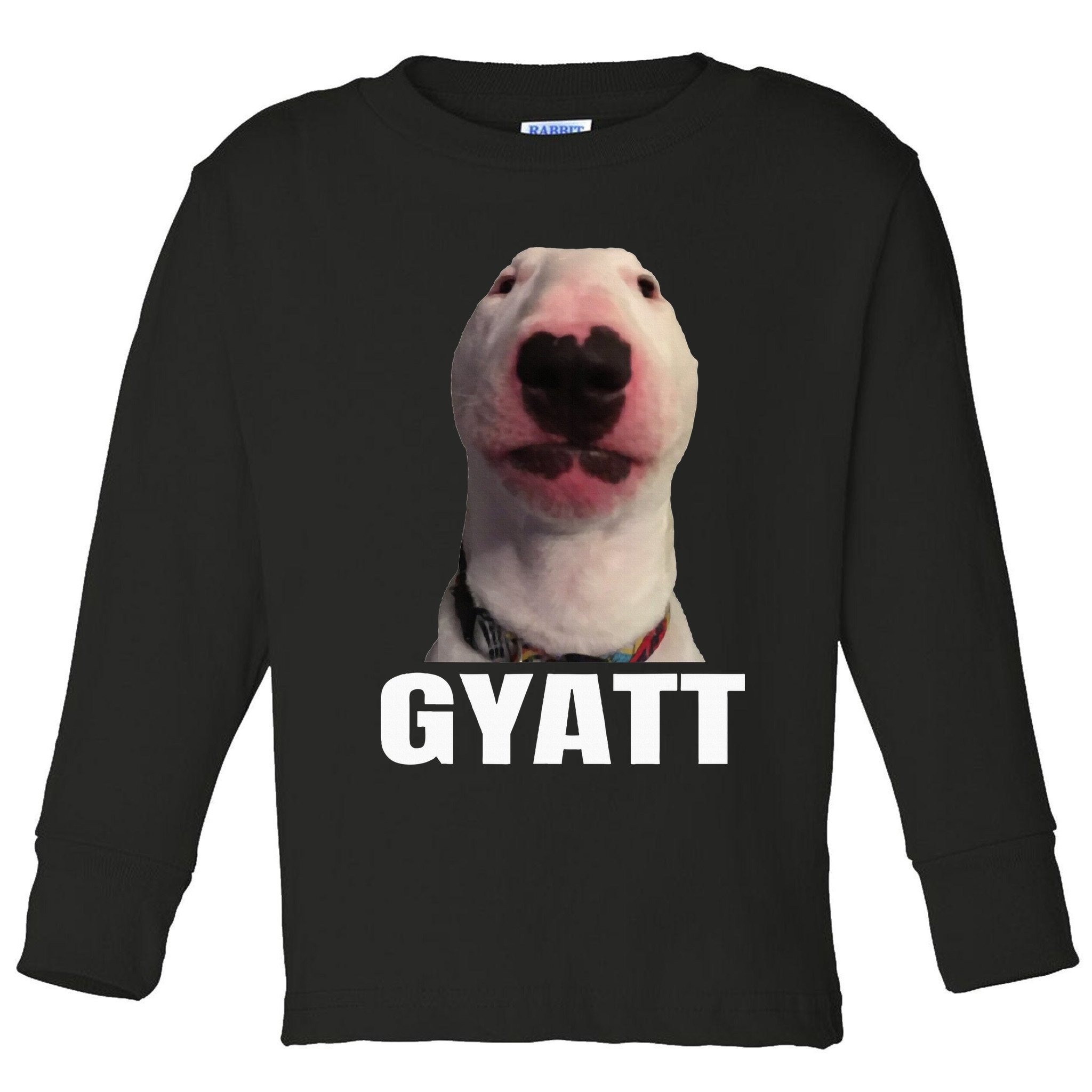 Gyatt Funny Meme Damn Trend Reaction Cringe Gyatt Toddler Long Sleeve Shirt
