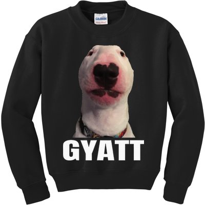 Gyatt Funny Meme Damn Trend Reaction Cringe Gyatt Kids Sweatshirt