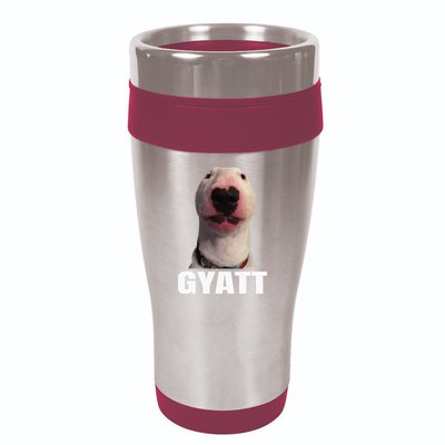 Gyatt Funny Meme Damn Trend Reaction Cringe Gyatt 16oz Travel Tumbler