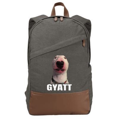 Gyatt Funny Meme Damn Trend Reaction Cringe Gyatt Cotton Canvas Backpack