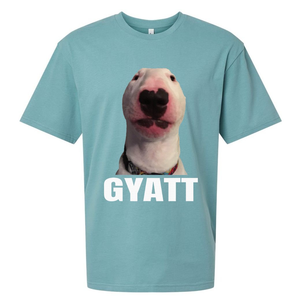 Gyatt Funny Meme Damn Trend Reaction Cringe Gyatt Sueded Cloud Jersey T-Shirt