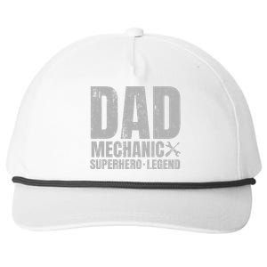 Gift For Mechanic Dad From Daughter Funny Family Gift Snapback Five-Panel Rope Hat