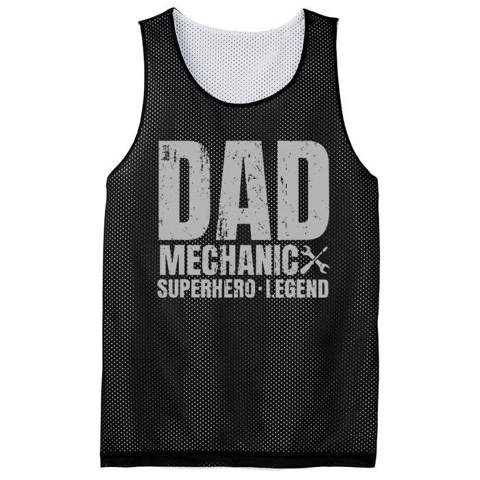 Gift For Mechanic Dad From Daughter Funny Family Gift Mesh Reversible Basketball Jersey Tank