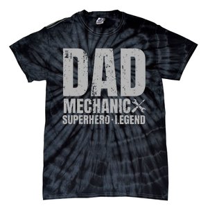 Gift For Mechanic Dad From Daughter Funny Family Gift Tie-Dye T-Shirt