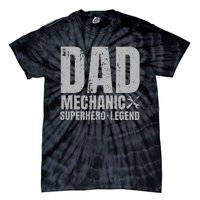 Gift For Mechanic Dad From Daughter Funny Family Gift Tie-Dye T-Shirt