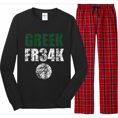 Greek Fr34k Milwaukee Wisconsin Basketball Championship Long Sleeve Pajama Set