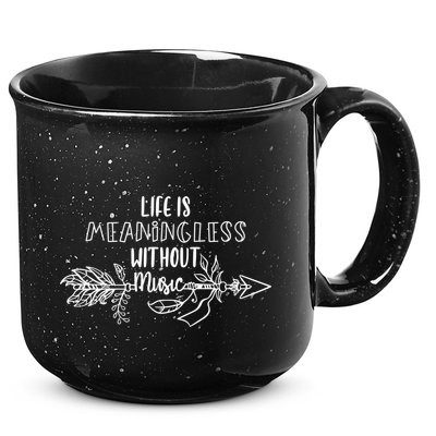 Gifts For Music Teachers Gift Life Is Meaningless Without Music Funny Gift 15oz Campfire Ceramic Mug