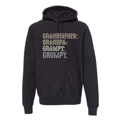 Grumpy For Men Grandfather Grandpa Grampy Grumpy Premium Hoodie