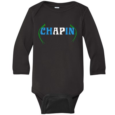 Guatemalan Flag Map Guatemala Chapin Camiseta Slang Boy Men Baby Long Sleeve Bodysuit