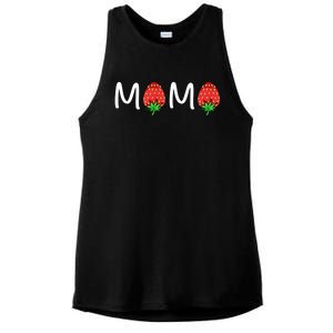 Gift For Mama Cute Strawberry Mama Meaningful Gift Ladies PosiCharge Tri-Blend Wicking Tank