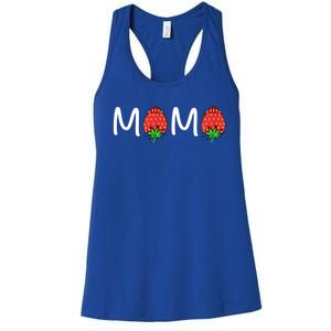 Gift For Mama Cute Strawberry Mama Meaningful Gift Women's Racerback Tank