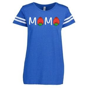 Gift For Mama Cute Strawberry Mama Meaningful Gift Enza Ladies Jersey Football T-Shirt