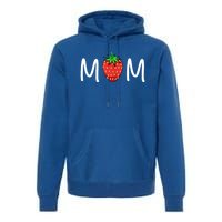 Gift For Mom Cute Strawberry Mom Meaningful Gift Premium Hoodie