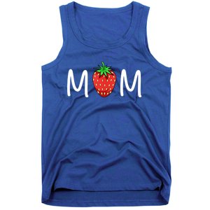 Gift For Mom Cute Strawberry Mom Meaningful Gift Tank Top