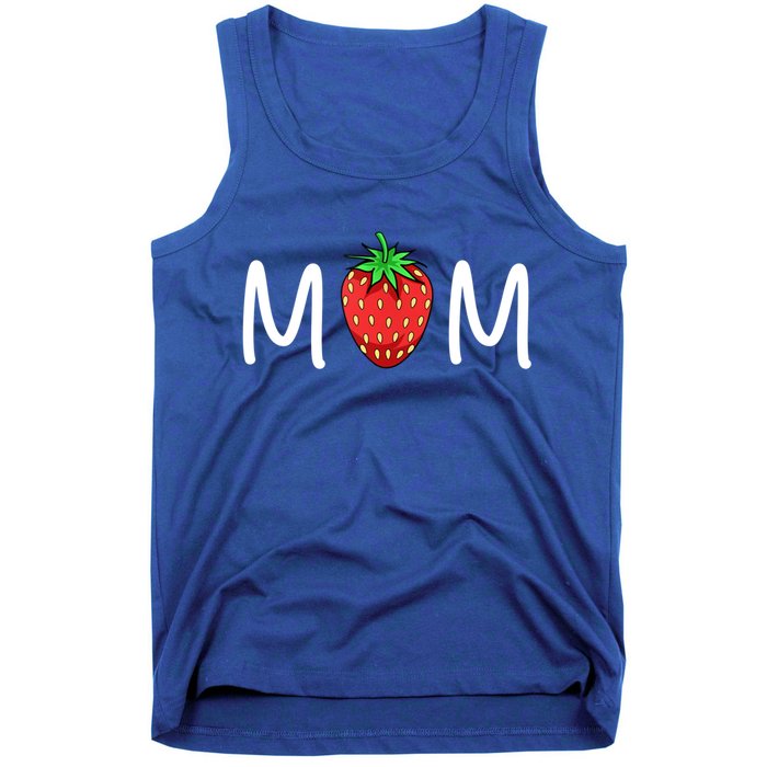 Gift For Mom Cute Strawberry Mom Meaningful Gift Tank Top