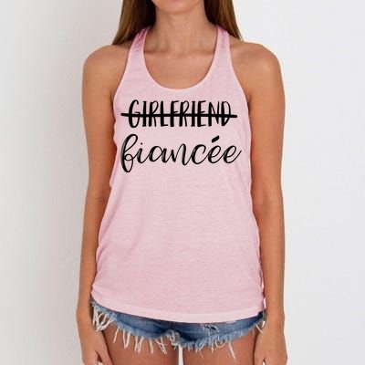 Girlfriend Fiancee Meaningful Gift For Engaget Party Photographs Women's Knotted Racerback Tank