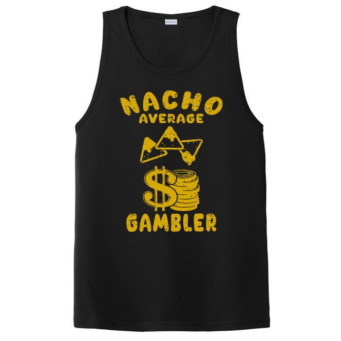 Gambling Funny Nacho Average Gambler Cinco De Mayo Mexican PosiCharge Competitor Tank