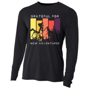 Grateful For New Adventure Inspirational Cooling Performance Long Sleeve Crew