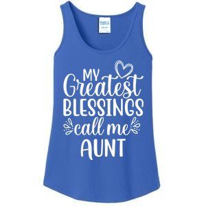 Gift From Niece Or Nephew My Greatest Blessings Call Me Aunt Gift Ladies Essential Tank