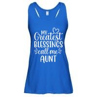 Gift From Niece Or Nephew My Greatest Blessings Call Me Aunt Gift Ladies Essential Flowy Tank