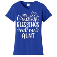 Gift From Niece Or Nephew My Greatest Blessings Call Me Aunt Gift Women's T-Shirt