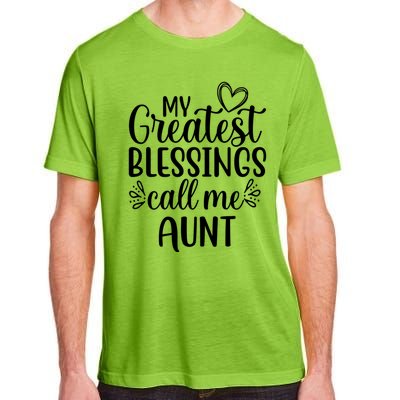 Gift From Niece Or Nephew My Greatest Blessings Call Me Aunt Gift Adult ChromaSoft Performance T-Shirt