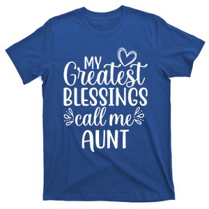 Gift From Niece Or Nephew My Greatest Blessings Call Me Aunt Gift T-Shirt