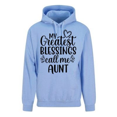 Gift From Niece Or Nephew My Greatest Blessings Call Me Aunt Gift Unisex Surf Hoodie