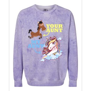 Gift For Niece Nephew From Aunt Outfit Funny Gift Colorblast Crewneck Sweatshirt