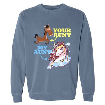 Gift For Niece Nephew From Aunt Outfit Funny Gift Garment-Dyed Sweatshirt