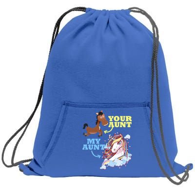 Gift For Niece Nephew From Aunt Outfit Funny Gift Sweatshirt Cinch Pack Bag