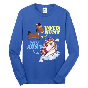 Gift For Niece Nephew From Aunt Outfit Funny Gift Tall Long Sleeve T-Shirt