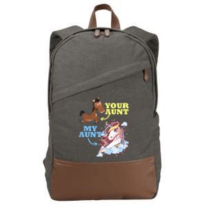 Gift For Niece Nephew From Aunt Outfit Funny Gift Cotton Canvas Backpack