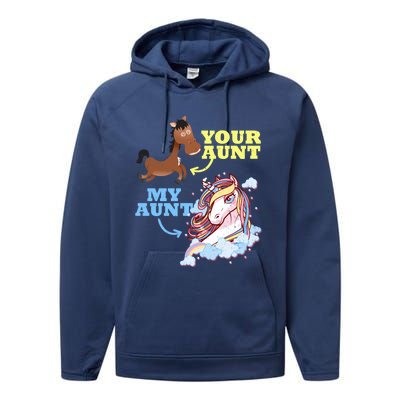 Gift For Niece Nephew From Aunt Outfit Funny Gift Performance Fleece Hoodie