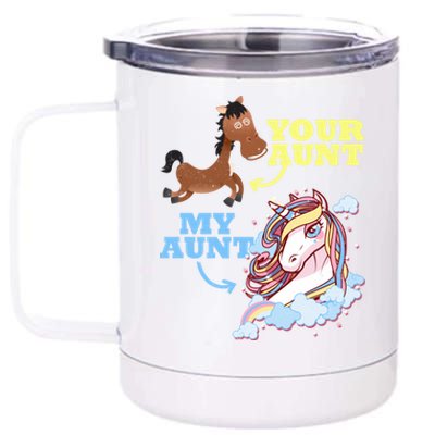 Gift For Niece Nephew From Aunt Outfit Funny Gift 12 oz Stainless Steel Tumbler Cup