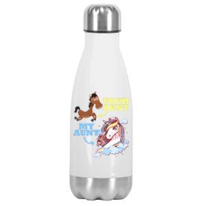 Gift For Niece Nephew From Aunt Outfit Funny Gift Stainless Steel Insulated Water Bottle