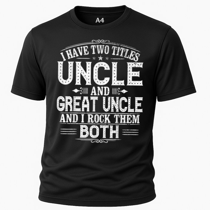 Gift for New Great Uncle - Uncles Great Uncle Cooling Performance Crew T-Shirt
