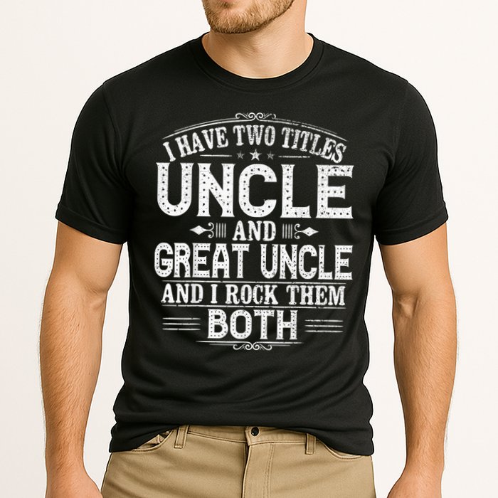 Gift for New Great Uncle - Uncles Great Uncle Cooling Performance Crew T-Shirt