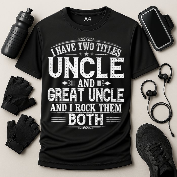 Gift for New Great Uncle - Uncles Great Uncle Cooling Performance Crew T-Shirt